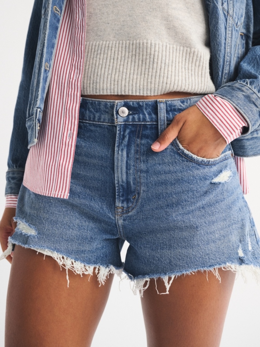 Curve Love Abercrombie Mom Shorts